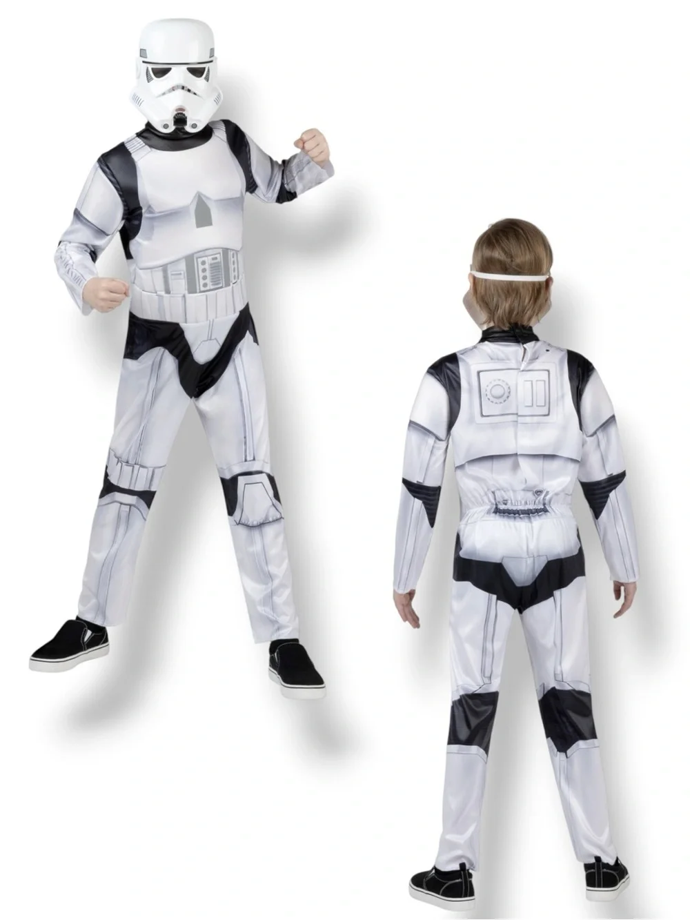 Star Wars Stormtrooper Disney Costume 2 Piece Set  boys Size M (8) Jazwares NEW